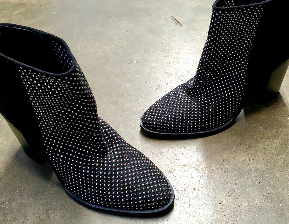 Madden Girl Mocha Ankle Boots, Women's Size 7.5 M, Black